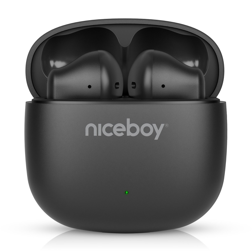 Niceboy Beans 4 POP - Auriculares sem fios 200 mAh + 2x 30 mAh IPX4 preto