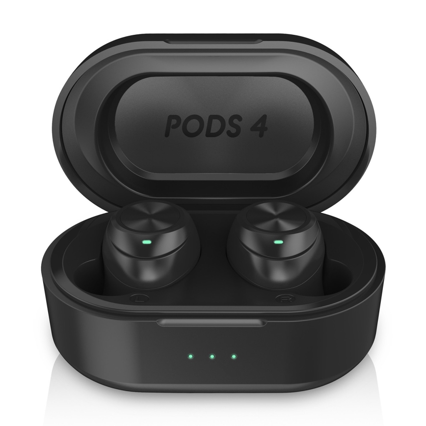 Niceboy Encastrado 4 - Auriculares sem fios 500 mAh + 2x 70 mAh IPX5 preto