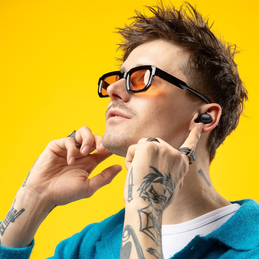 Niceboy HIVE Podsie 4 - Auscultadores sem fios IP54 preto