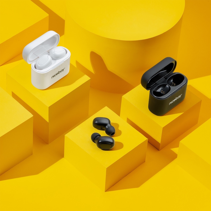 Niceboy HIVE Podsie 4 - Auscultadores sem fios IP54 preto