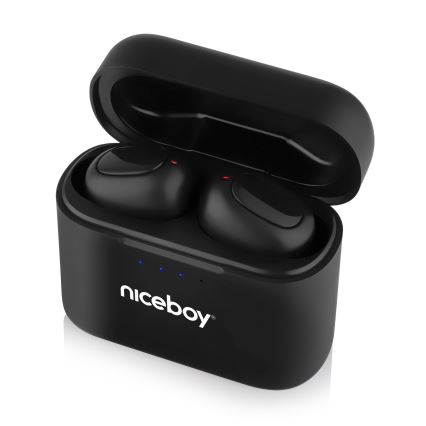Niceboy HIVE Podsie 4 - Auscultadores sem fios IP54 preto