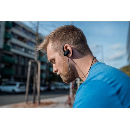 Niceboy HIVE sport 2 - Auriculares desportivos com um microfone IPX5 preto