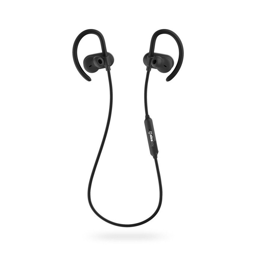 Niceboy HIVE sport 2 - Auriculares desportivos com um microfone IPX5 preto