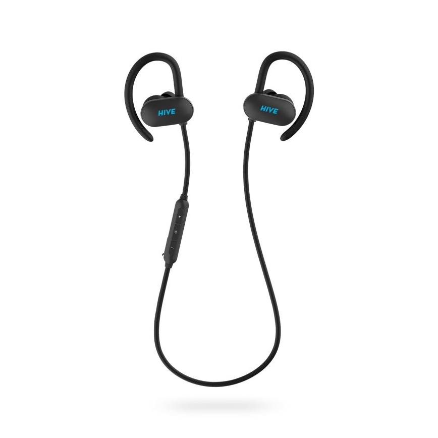 Niceboy HIVE sport 2 - Auscultadores desportivos com microfone, IPX5, pretos