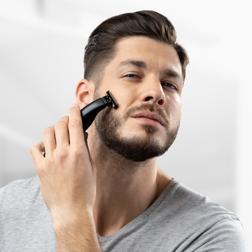 Niceboy ION AirBlade - Aparador de barba 5W/5V preto