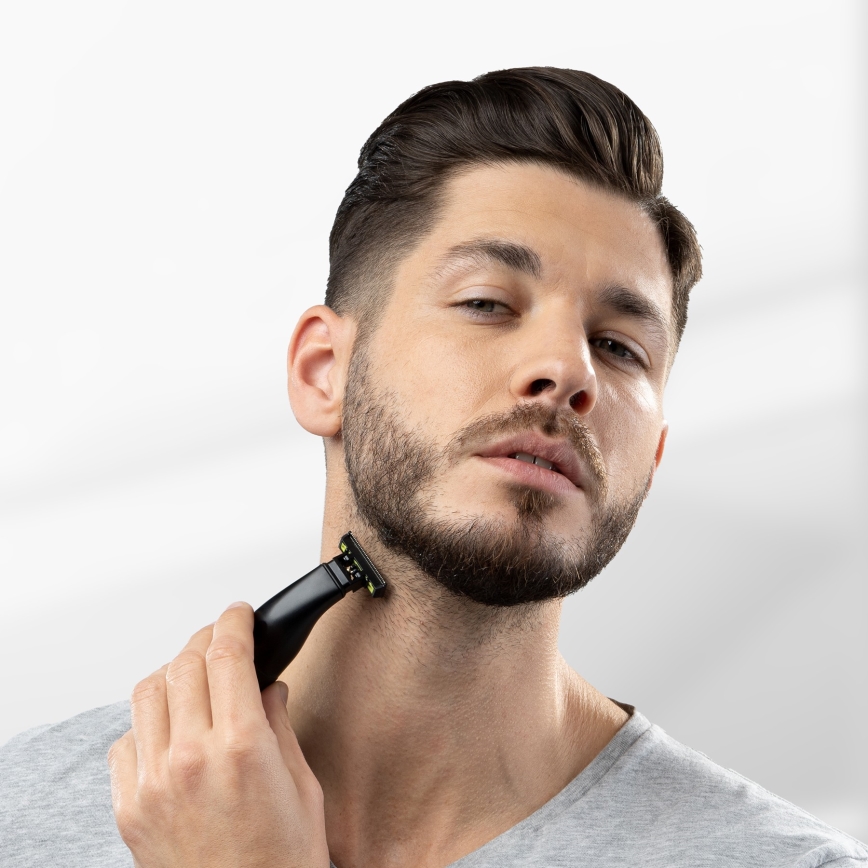 Niceboy ION AirBlade - Aparador de barba 5W/5V preto