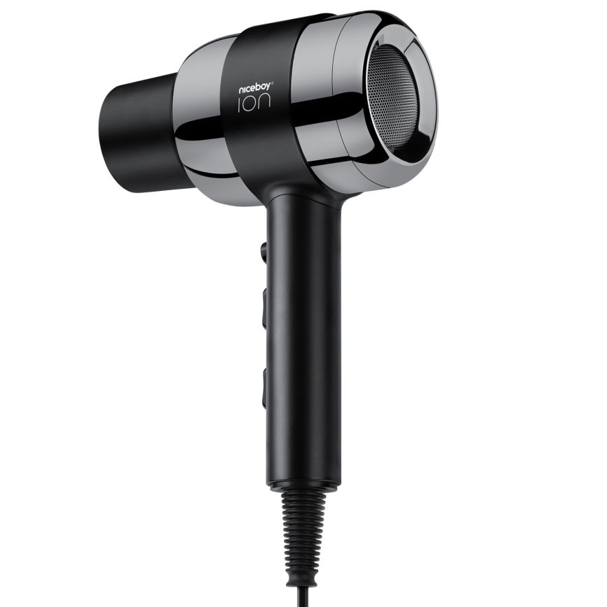Niceboy ION AirSonic PRO - Secador de cabelo 2200W/230V preto