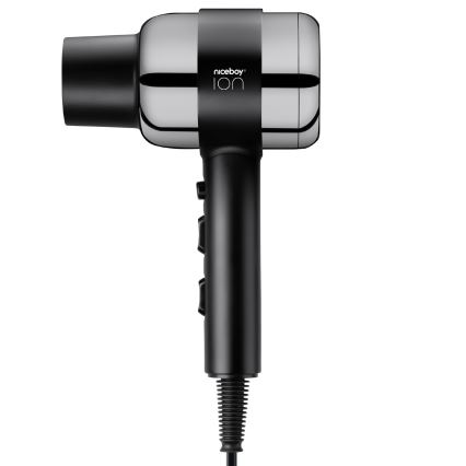Niceboy ION AirSonic PRO - Secador de cabelo 2200W/230V preto