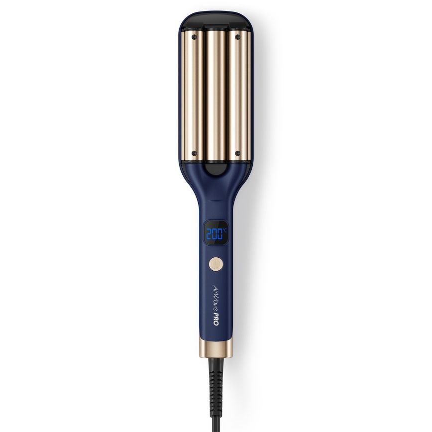 Niceboy ION AirWave PRO - Ferro de frisar triplo 100W/230V azul