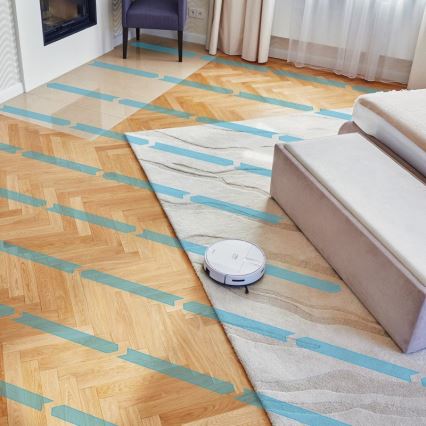 Niceboy ION Charles i4 - Aspirador robô inteligente 2em1 4400 mAh Wi-Fi branco + comando
