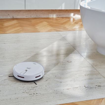 Niceboy ION Charles i4 - Aspirador robô inteligente 2em1 4400 mAh Wi-Fi branco + comando