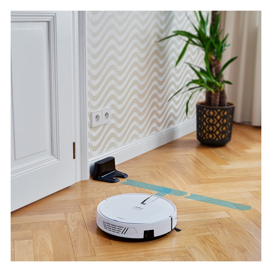 Niceboy ION Charles i4 - Aspirador robô inteligente 2em1 4400 mAh Wi-Fi branco + comando