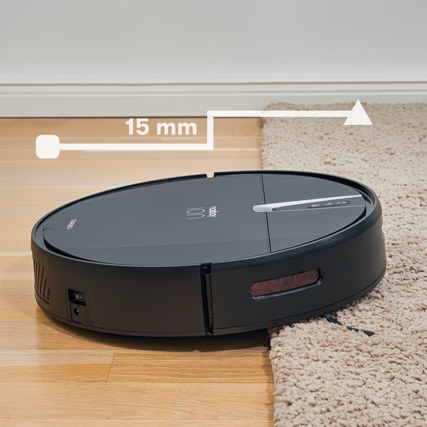 Niceboy ION Charles i4 - Aspirador robô inteligente 2em1 4400 mAh Wi-Fi preto + comando