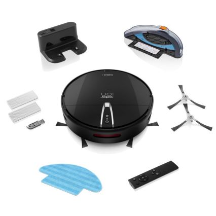 Niceboy ION Charles i4 - Aspirador robô inteligente 2em1 4400 mAh Wi-Fi preto + comando