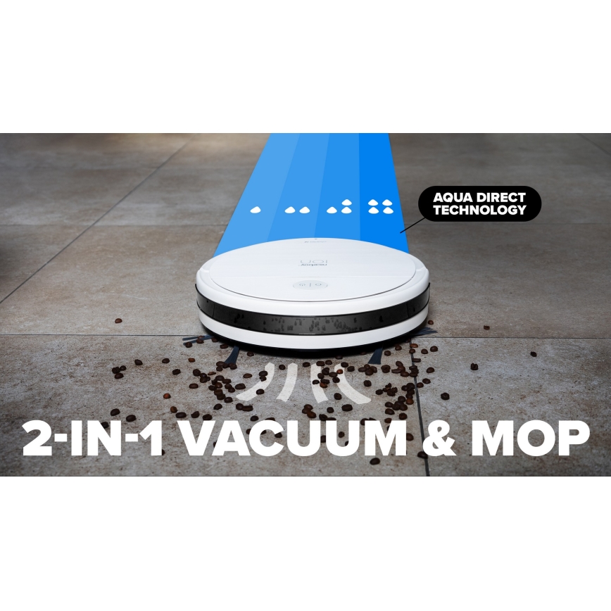 Niceboy ION Charles i6 - Aspirador robô inteligente 2em1 2600 mAh Wi-Fi branco