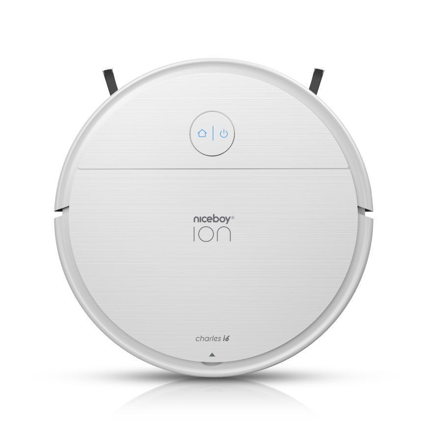 Niceboy ION Charles i6 - Aspirador robô inteligente 2em1 2600 mAh Wi-Fi branco