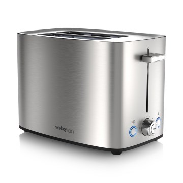 Niceboy ION Cruncher C4 - Torradeira com 2 espaços e assador 850W/230V aço inoxidável