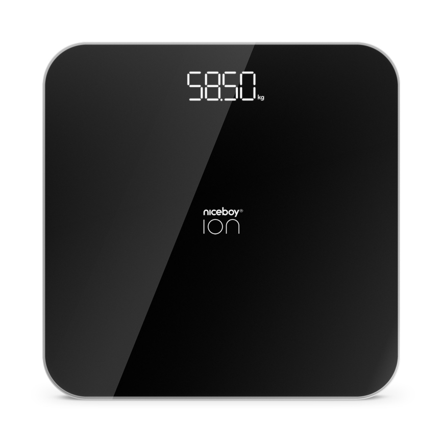 Niceboy ION FitScale - Balança digital pessoal 3xAAA preto
