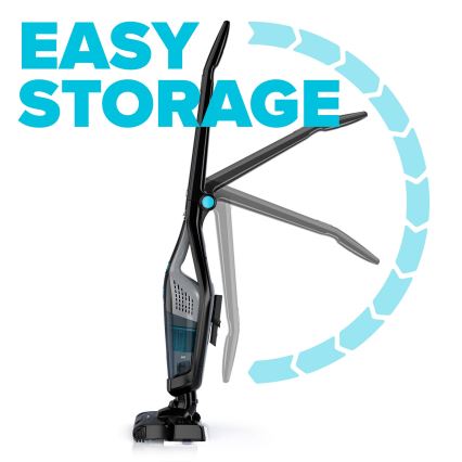 Niceboy ION Hurricane F7 - Aspirador vertical sem fios 3em1 150W/2200 mAh preto