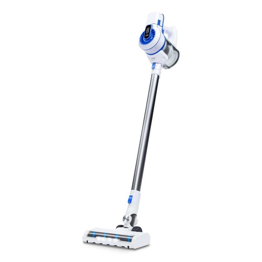 Niceboy ION Hurricane H5 - Aspirador vertical sem fios 2em1 150W/2200 mAh branco/azul