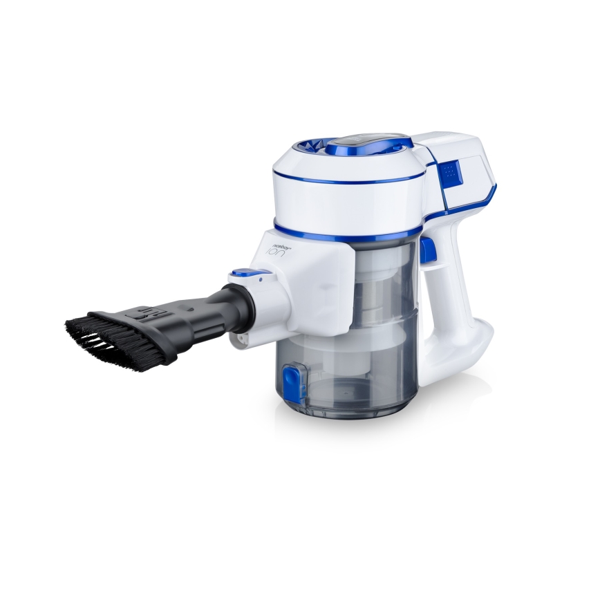 Niceboy ION Hurricane H5 - Aspirador vertical sem fios 2em1 150W/2200 mAh branco/azul