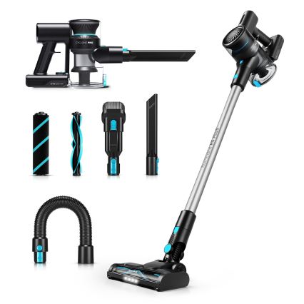 Niceboy ION Hurricane H5 Plus - Aspirador vertical sem fios 2em1 140W/2200 mAh preto