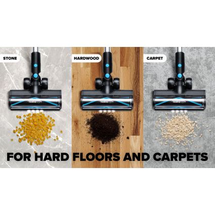 Niceboy ION Hurricane H7 - Aspirador vertical flexível sem fios 2em1 200W/2200 mAh preto