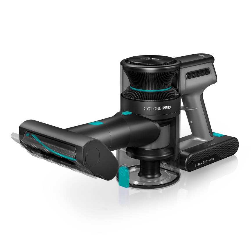 Niceboy ION Hurricane H7 - Aspirador vertical flexível sem fios 2em1 200W/2200 mAh preto