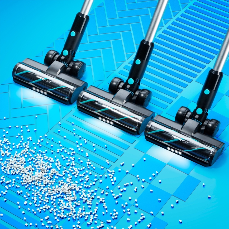 Niceboy ION Hurricane H9 - Aspirador vertical flexível sem fios 2em1 400W/2200 mAh preto