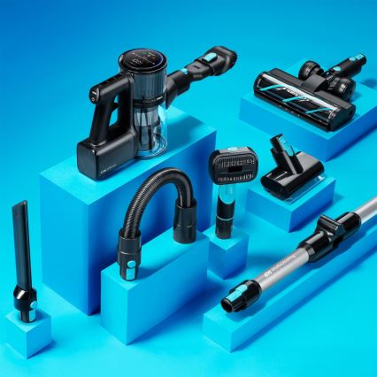 Niceboy ION Hurricane H9 - Aspirador vertical flexível sem fios 2em1 400W/2200 mAh preto