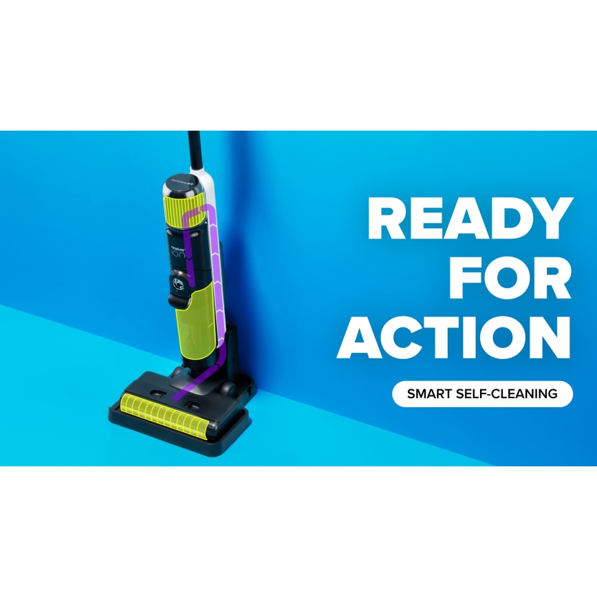 Niceboy ION Hurricane W9 - Aspirador vertical sem fios 2em1 180W/2600 mAh preto