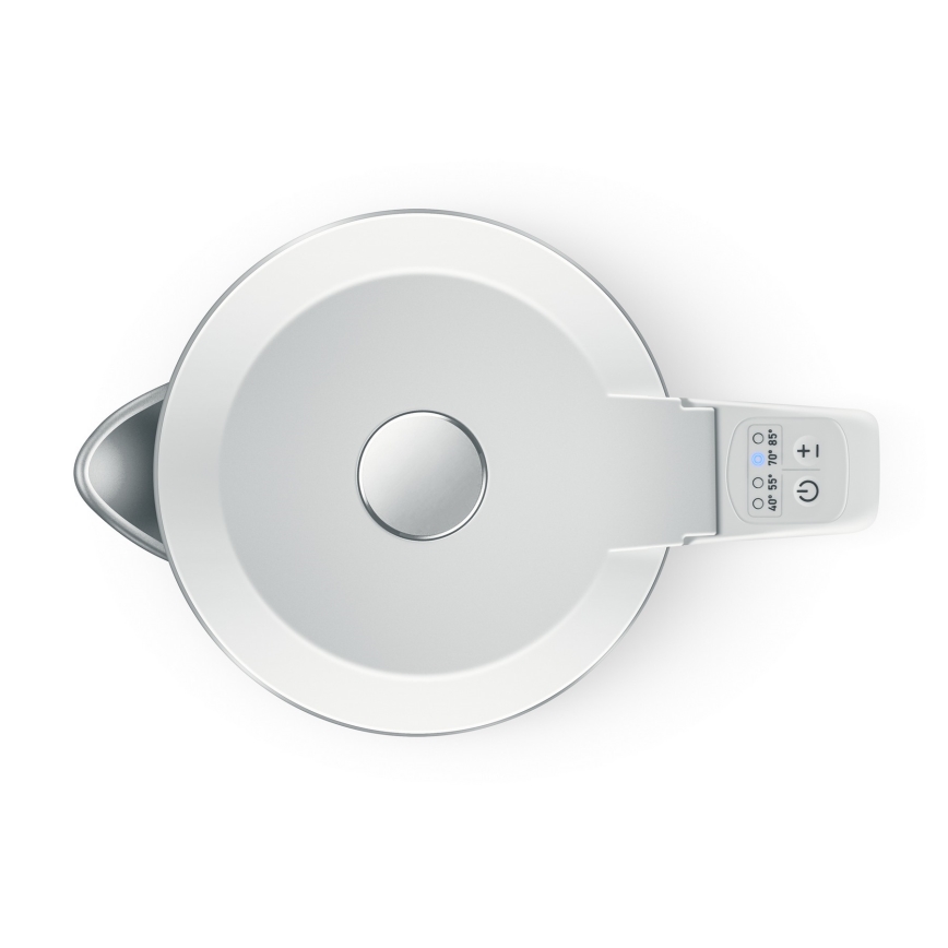 Niceboy ION SmartKettle - Chaleira inteligente com termorregulação 1,7 l 2200W/230V Wi-Fi branco