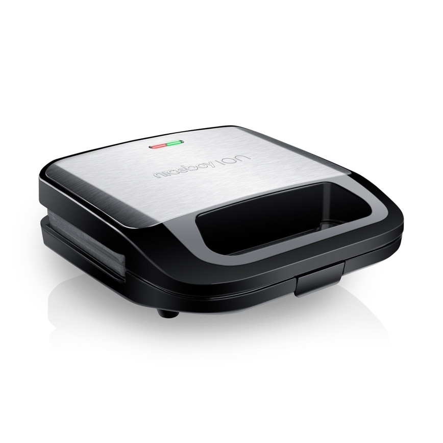 Niceboy ION Snacker S3 - Máquina de fazer sandes 3em1 750W/230V aço inoxidável/preto