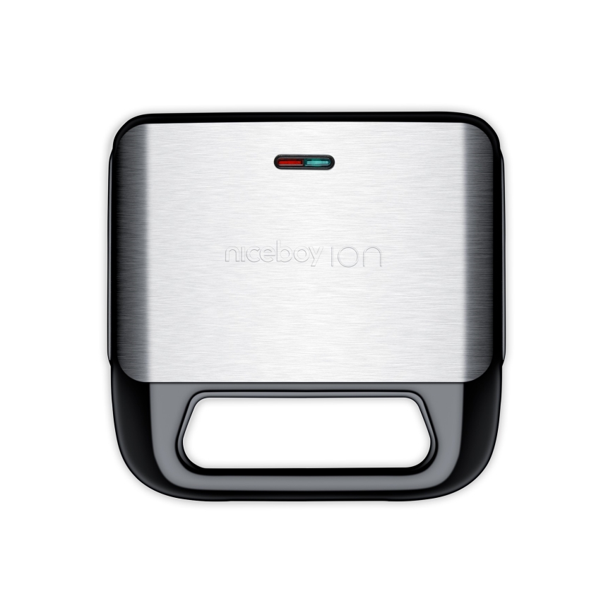 Niceboy ION Snacker S3 - Máquina de fazer sandes 3em1 750W/230V aço inoxidável/preto