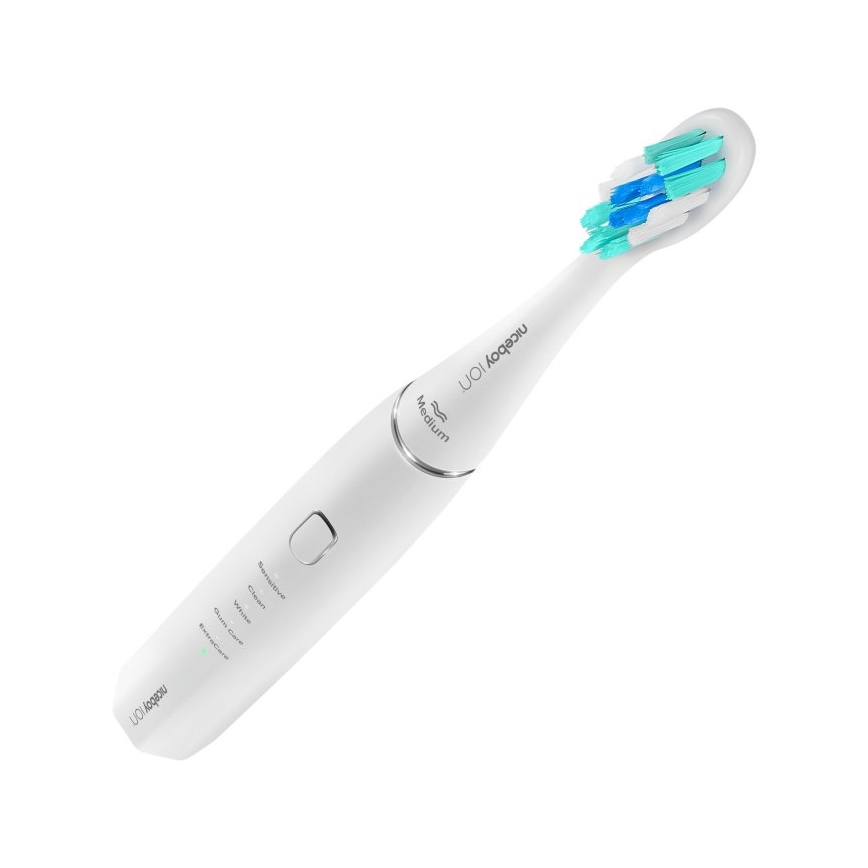 Niceboy ION Sonic - Escova de dentes sónica 800 mAh IPX7 branco