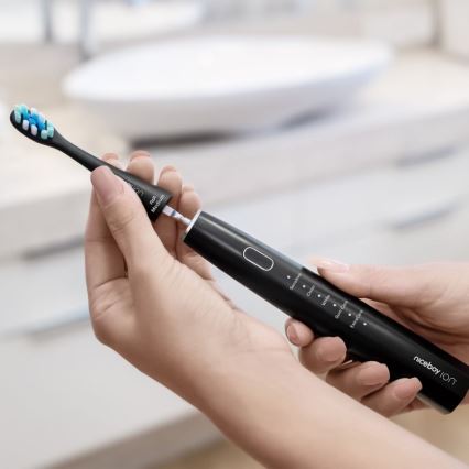 Niceboy ION Sonic - Escova de dentes sónica 800 mAh IPX7 preto