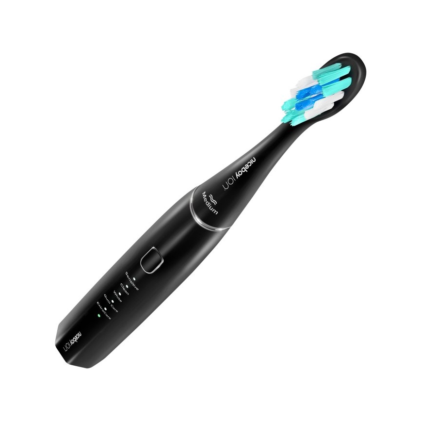Niceboy ION Sonic - Escova de dentes sónica 800 mAh IPX7 preto