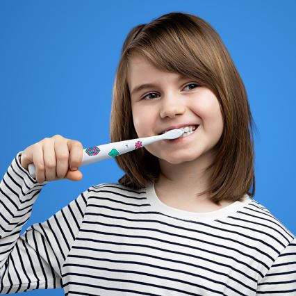 Niceboy ION Sonic Kids - Escova de dentes sónica para crianças IPX7 branco