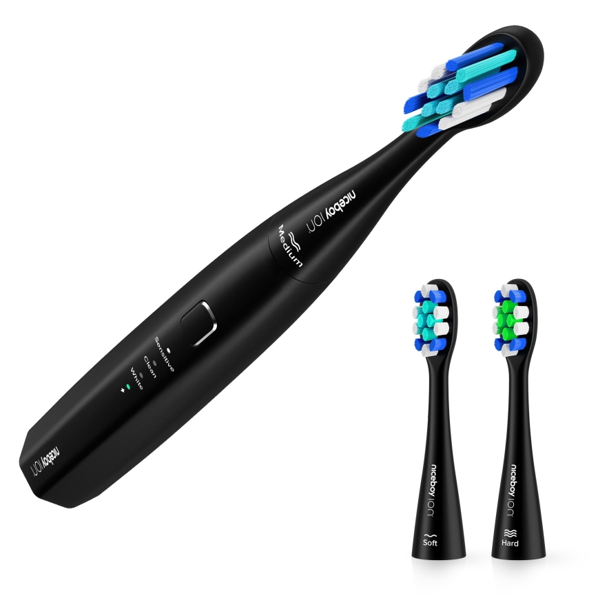 Niceboy ION Sonic Lite - Escova de dentes sónica IPX7 preto