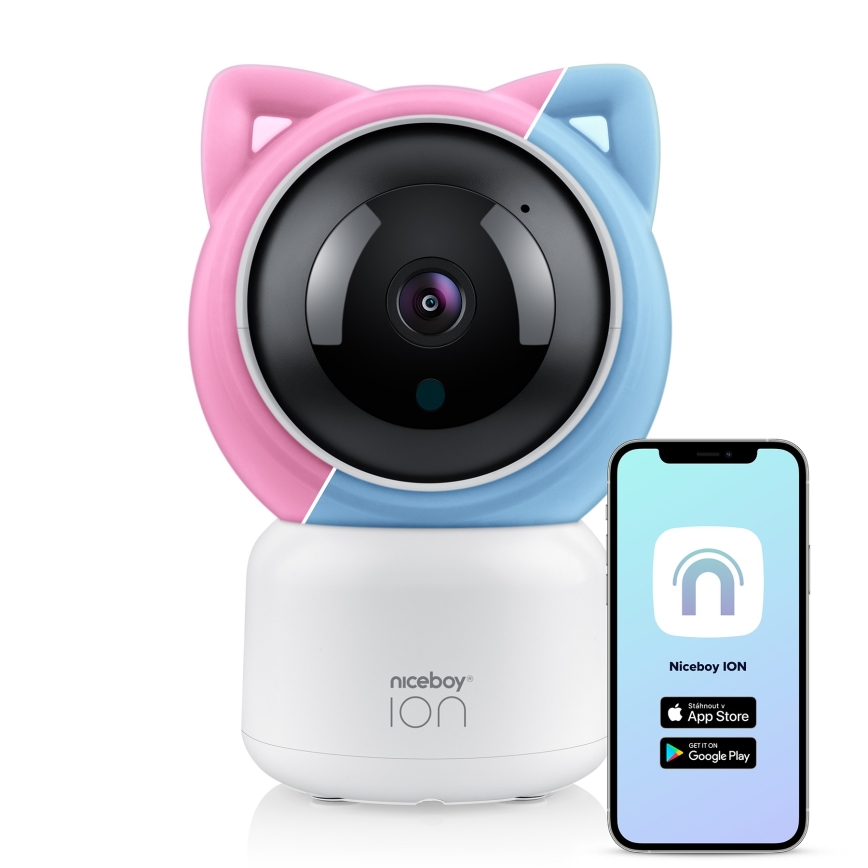 Niceboy ION Starlight SL3 - Monitor de bebé inteligente Full HD 1080p 5V Wi-Fi