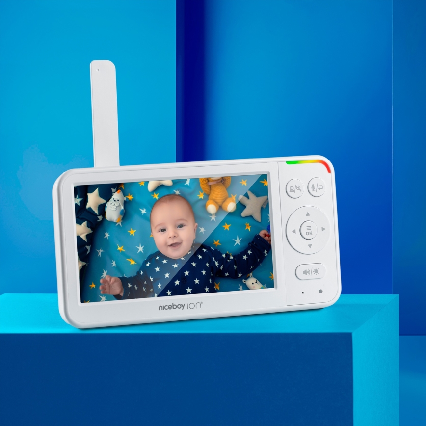 Niceboy ION Starlight SL5 - Monitor para bebé Full HD 1080p 4000 mAh 5V