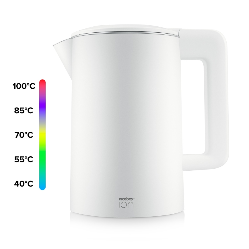 Niceboy ION ThermoKettle TK5 - Chaleira com termorregulação 1,7 l 2200W/230V branco