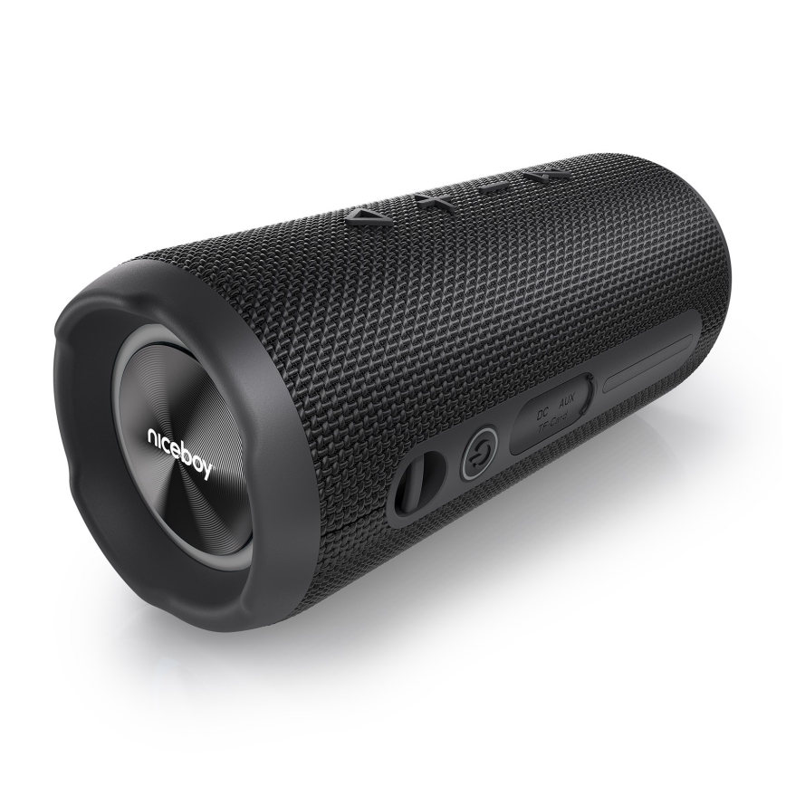 Niceboy Nexus - Coluna LED sem fios com microfone 26W/4000 mAh IPX6 preto