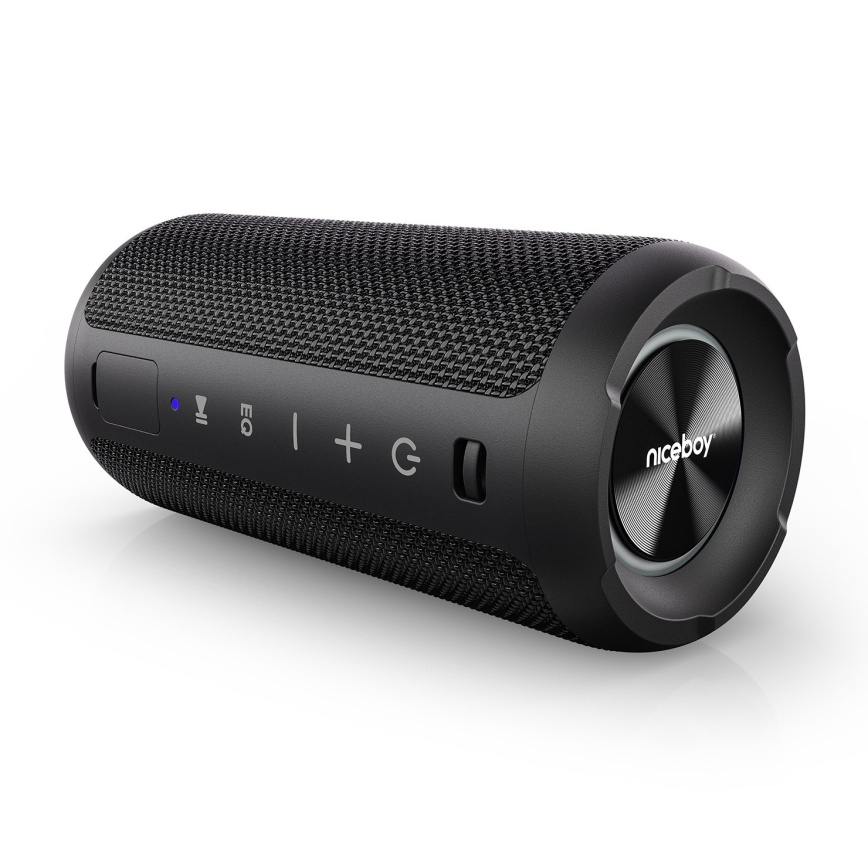 Niceboy Orion - Coluna LED sem fios com microfone 24W/2200 mAh IPX7 preto