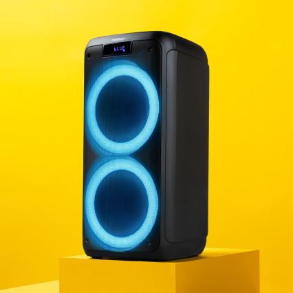 Niceboy PARTY Boss 2 - Coluna LED sem fios com microfone e power bank 200W/4500 mAh + comando