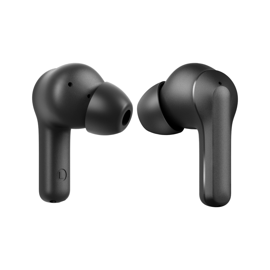 Niceboy Pins 4 - Auriculares sem fios com ANC 400 mAh + 2x 50 mAh IPX4 preto