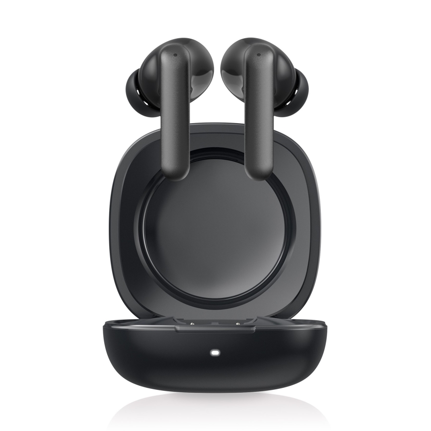 Niceboy Pins 4 PRO -  Auriculares sem fios com ANC 380 mAh + 2x 35 mAh IP54 preto