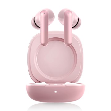 Niceboy Pins 4 PRO - Auriculares sem fios com cancelamento ativo de ruído (ANC), 380 mAh + 2 x 35 mAh, IP54, rosa