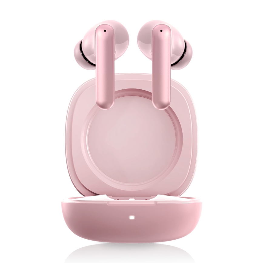 Niceboy Pins 4 PRO - Auriculares sem fios com cancelamento ativo de ruído (ANC), 380 mAh + 2 x 35 mAh, IP54, rosa