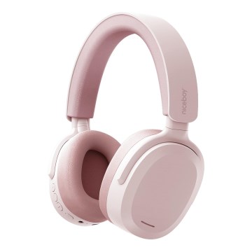 Niceboy Sora - Auscultadores sem fios com microfone, 250 mAh, IPX4, rosa